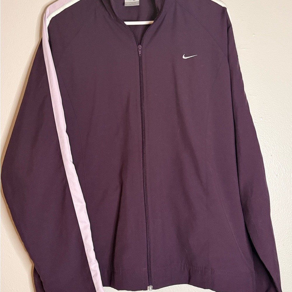 Nike Dark Purple Jacket with White Stripe